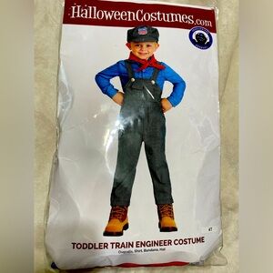 NEW Kids Train Engineer/conductor costume